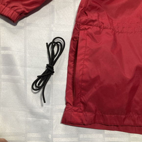 Vintage Columbia Sportswear Windbreaker Jacket Adult Large L Red Packable Coat - Picture 8 of 16
